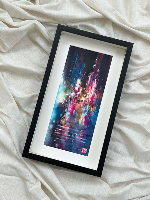 "Dancing Lights" 38x17cm (Original Painting)