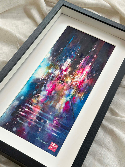 "Dancing Lights" 38x17cm (Original Painting)