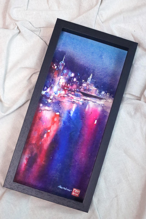 "Harbour no.10" 38x17cm (Original Painting)