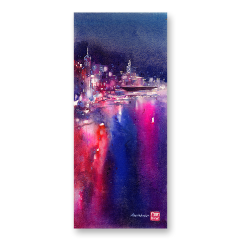 "Harbour no.10" 38x17cm (Original Painting)