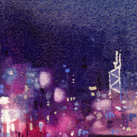 "Harbour no.10" 38x17cm (Original Painting)