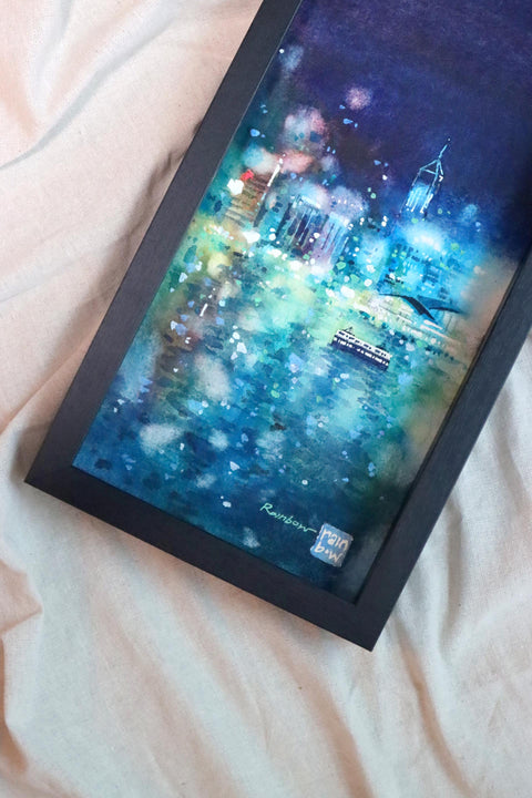 "Pearl of Orient no.28" 38x17cm (Original Painting)
