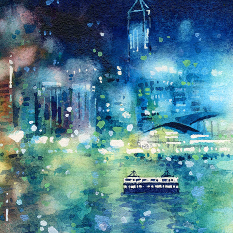 "Pearl of Orient no.28" 38x17cm (Original Painting)