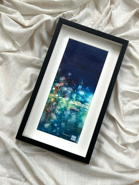 "Pearl of Orient no.28" 38x17cm (Original Painting)