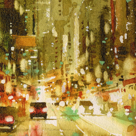 "Night in Gold no.3" 26x18cm (Original Painting)