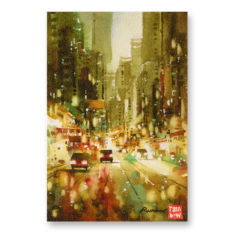 "Night in Gold no.3" 26x18cm (Original Painting)