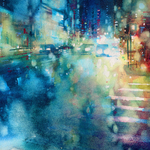 "Blue Mist no.2" 28x38cm (Original Painting)