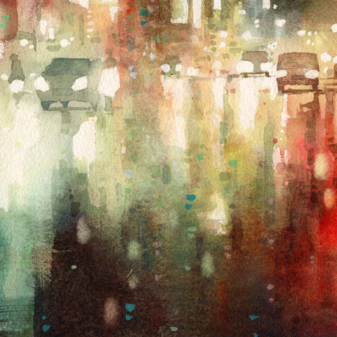 "Red Glow no.7" 28x38cm (Original Painting)