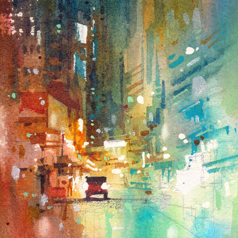 "Sheung Wan no.6" 38x17cm (Original Painting)