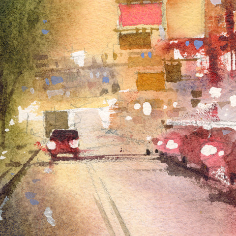 "Times Square" 38x17cm (Original Painting)