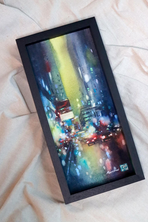 "Electric Azure" 38x17cm (Original Painting)