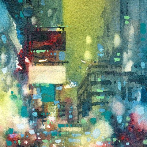 "Electric Azure" 38x17cm (Original Painting)
