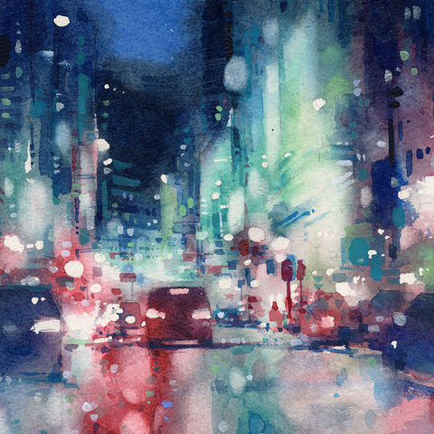"Blue Echo" 38x38cm (Original Painting)