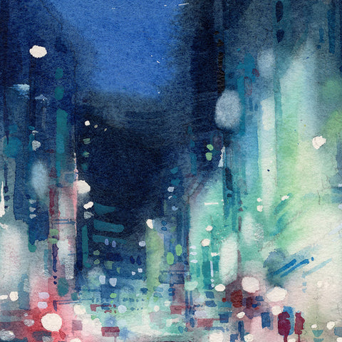 "Blue Echo" 38x38cm (Original Painting)