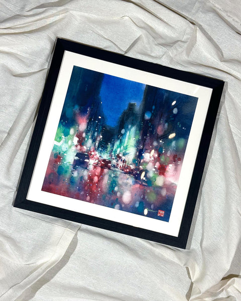 "Blue Echo" 38x38cm (Original Painting)