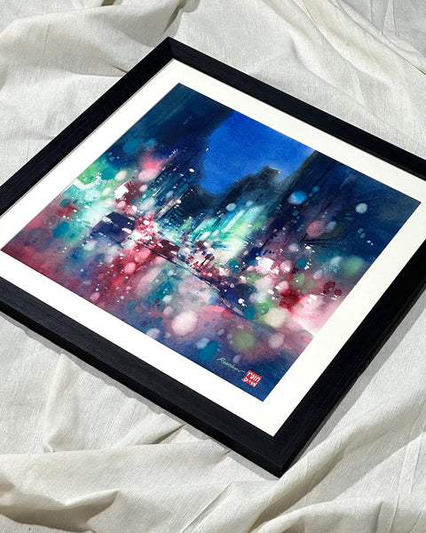"Blue Echo" 38x38cm (Original Painting)