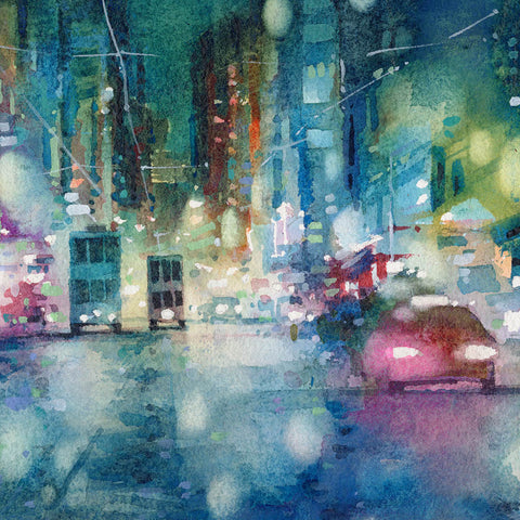 "Western District no.13" 17x38cm (Original Painting)