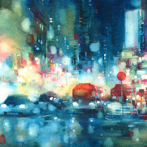 "Blue Haze" 39x76cm (Original Painting)