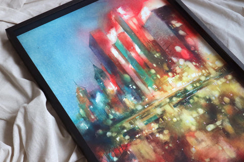 "Neon Aura" 76x56cm (Original Painting)