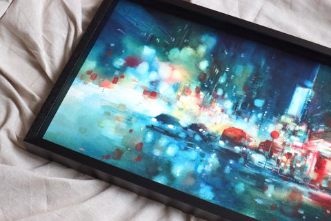 "Blue Haze" 39x76cm (Original Painting)