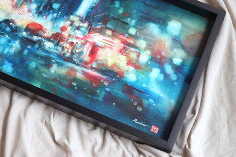 "Blue Haze" 39x76cm (Original Painting)