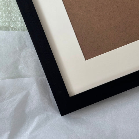 Black Frame with White Border (For 35x35cm paintings)